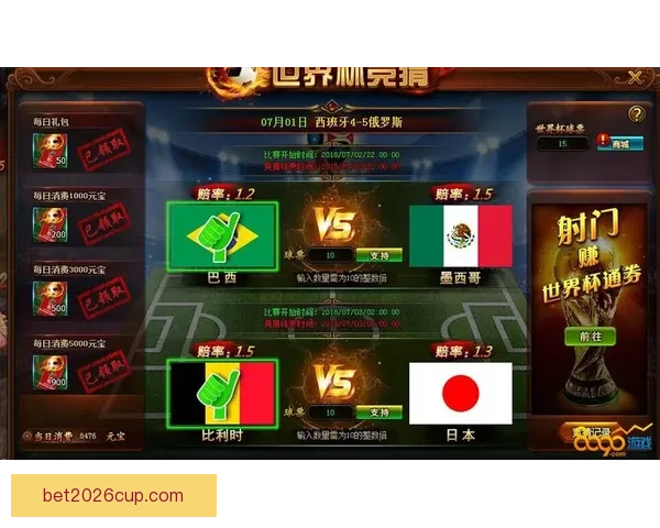 世界杯竞猜红包大放送，赢取丰厚奖品，快来参与精彩活动！